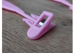 Вішалка прищіпка для білизни на 25см (розова) №2